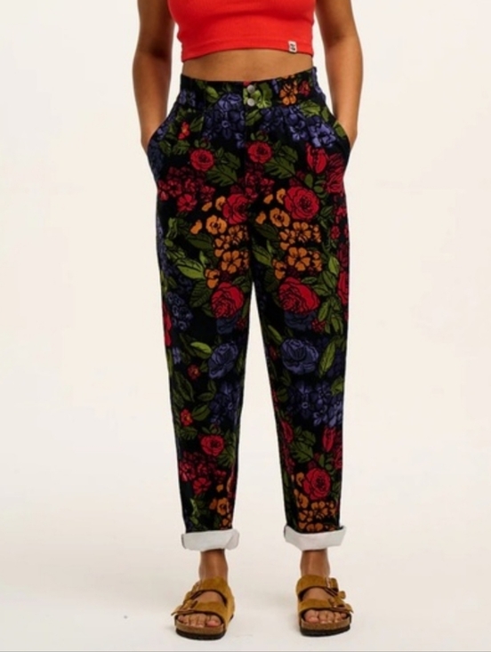 Lucy & Yak Pants - Lucy & Yak Pants Addison Rose Floral Print Denim